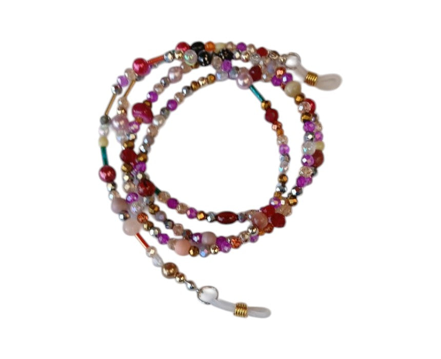 Crystal Eye Glass Necklace