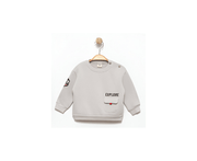 Printed Pocket Sweatshirt - Explore