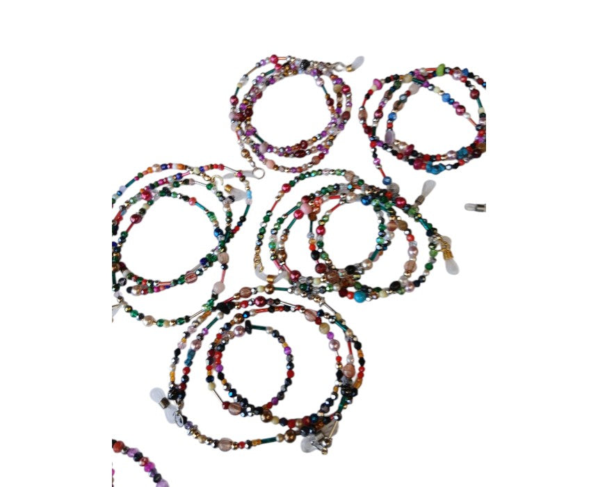 Crystal Eye Glass Necklace