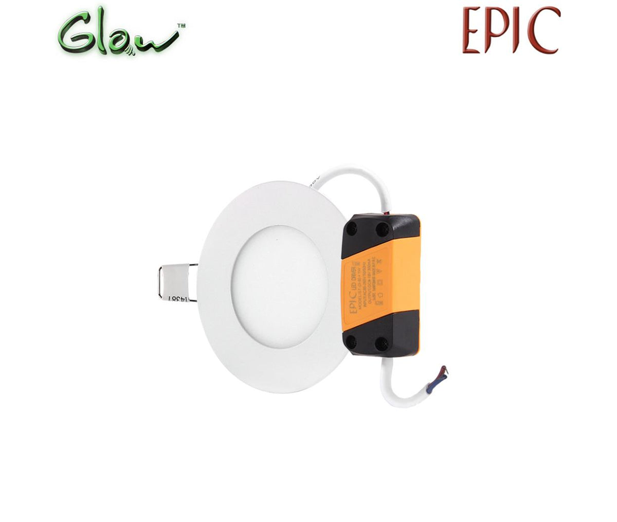 LED Panel Round 3W 73mm Warm White