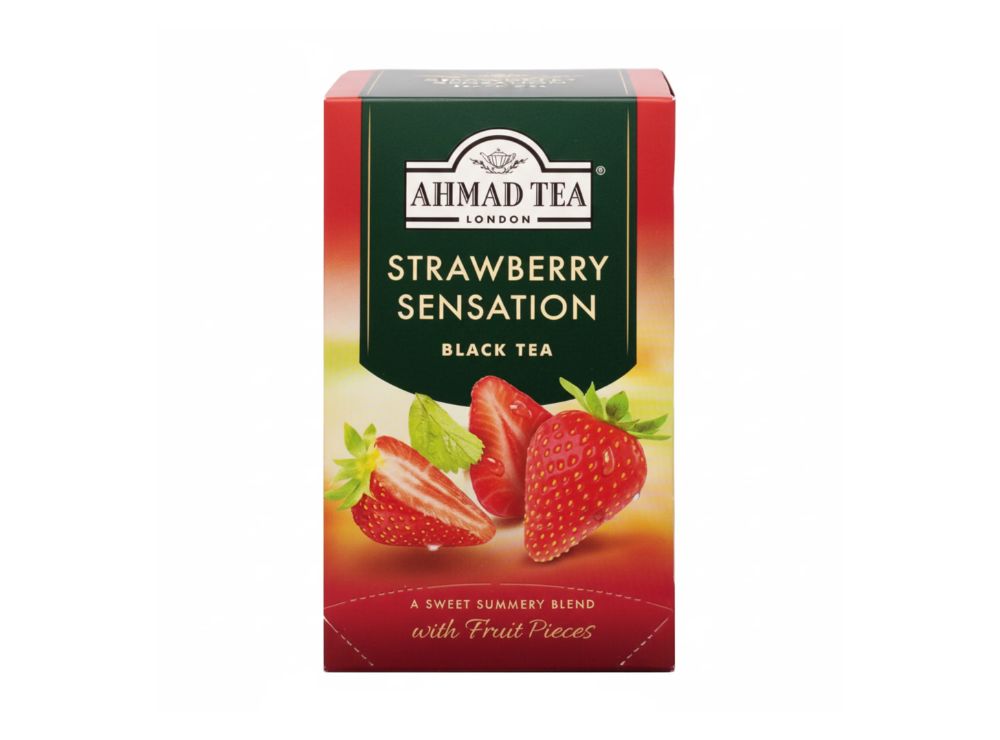 Ahmad Tea Strawberry Sensation Black Tea 20 Bags