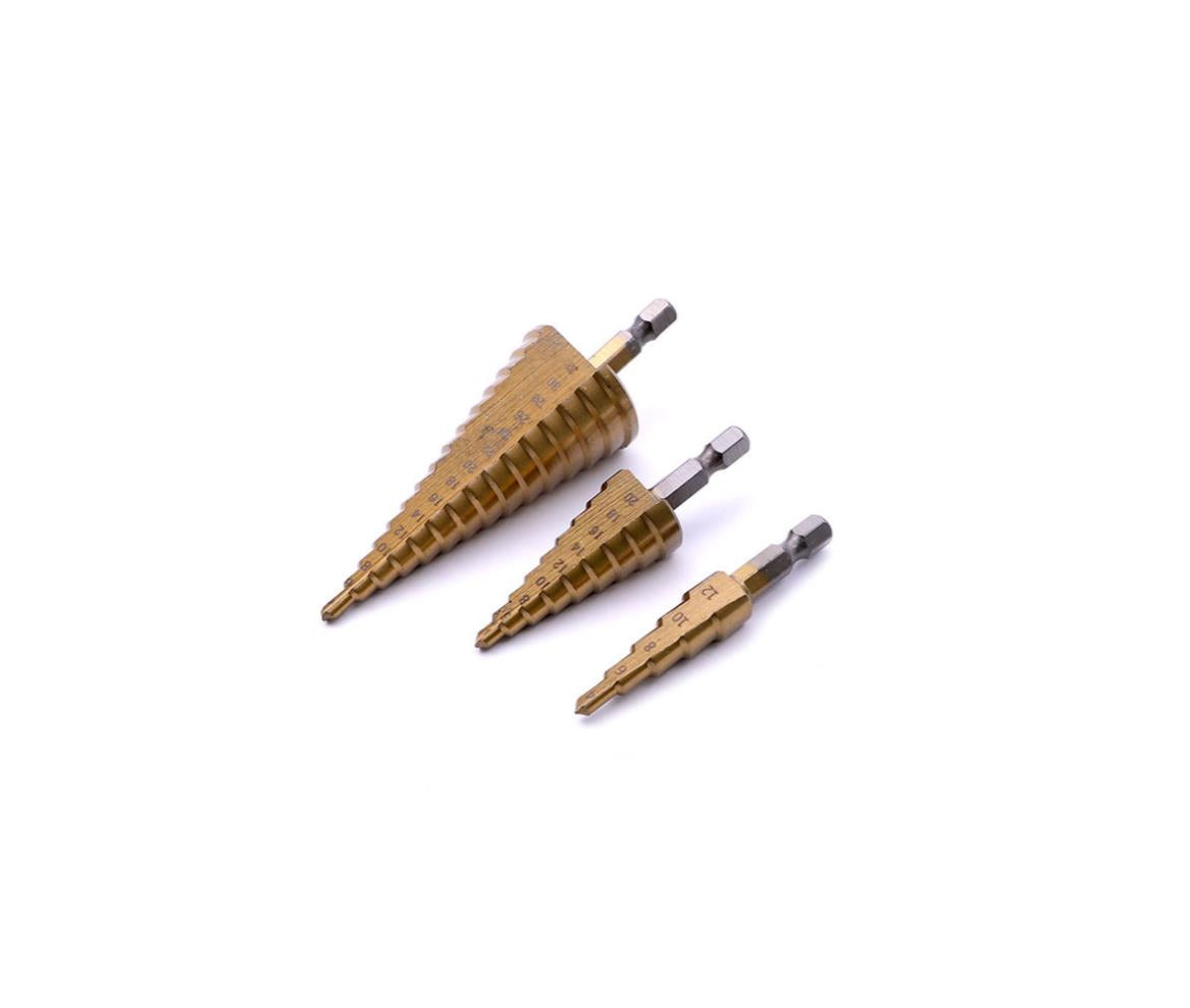 Drill Bit Set Step HSS 3pcs