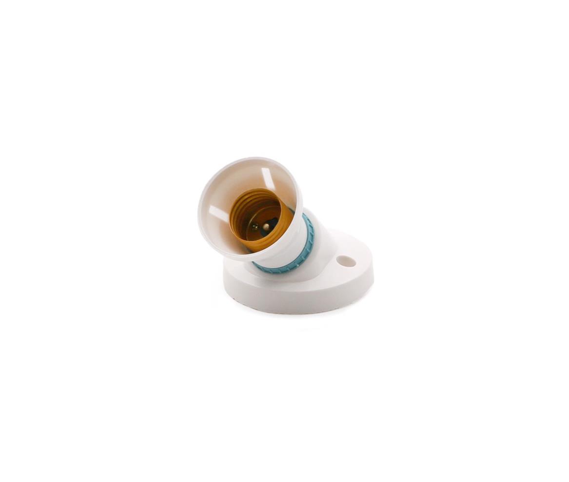 Wall Bulb Socket - E27 - 45 Degree Angle