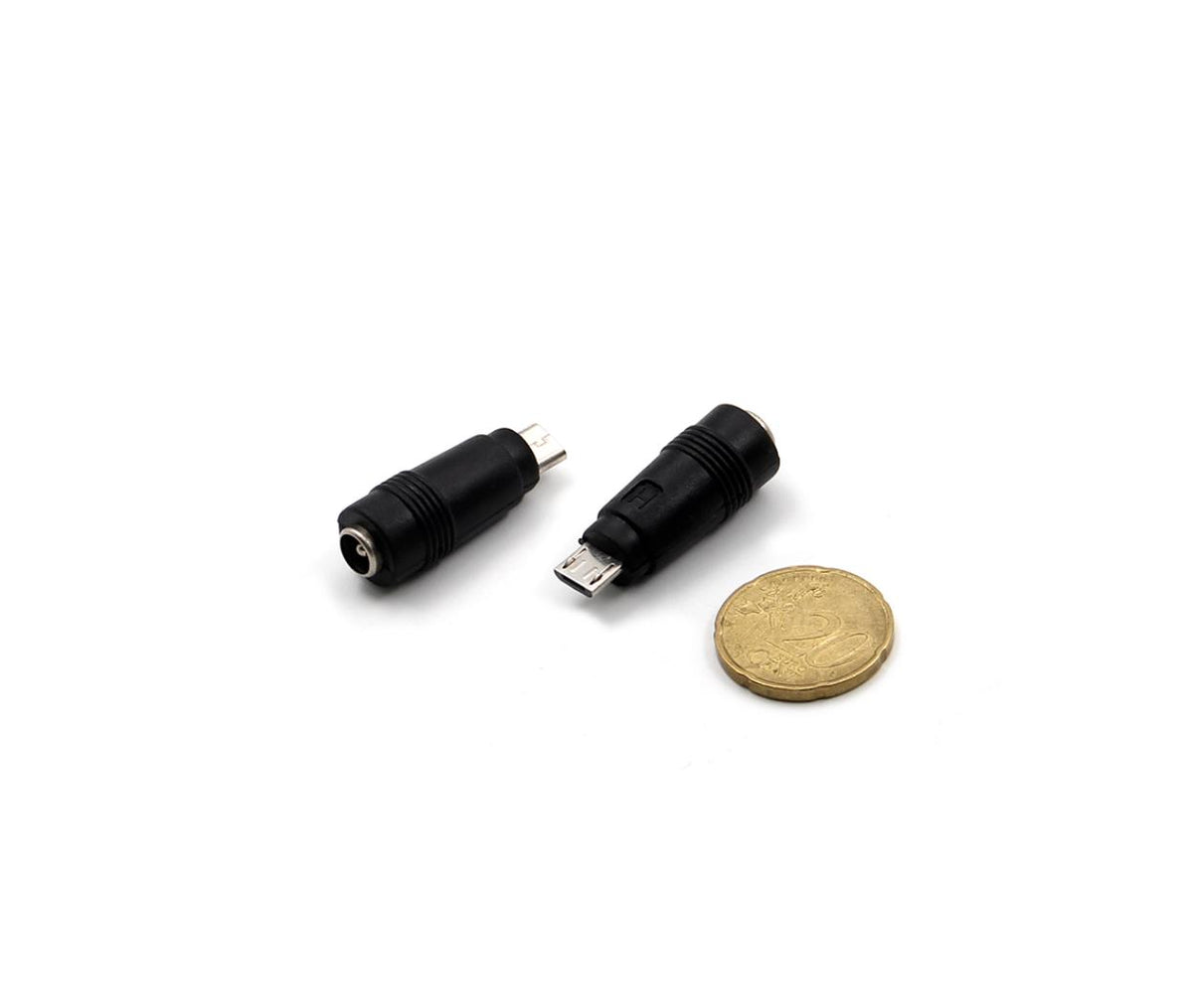 DC Power Adapter Barrel Jack 2.1mm - Micro USB