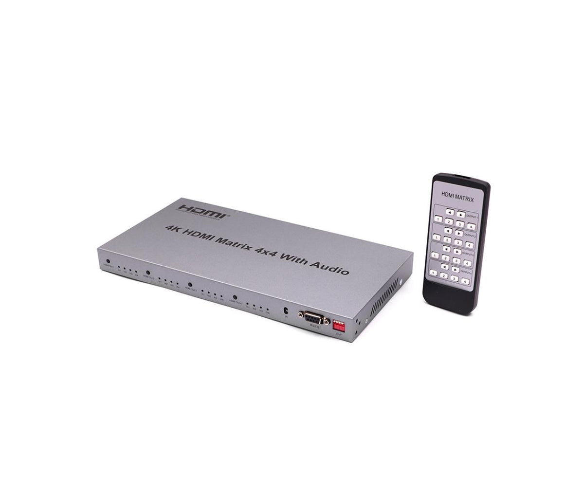 Audio Video Matrix Switcher HDMI 4x 4K