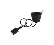 Pendant Bulb Socket - E27 - Black