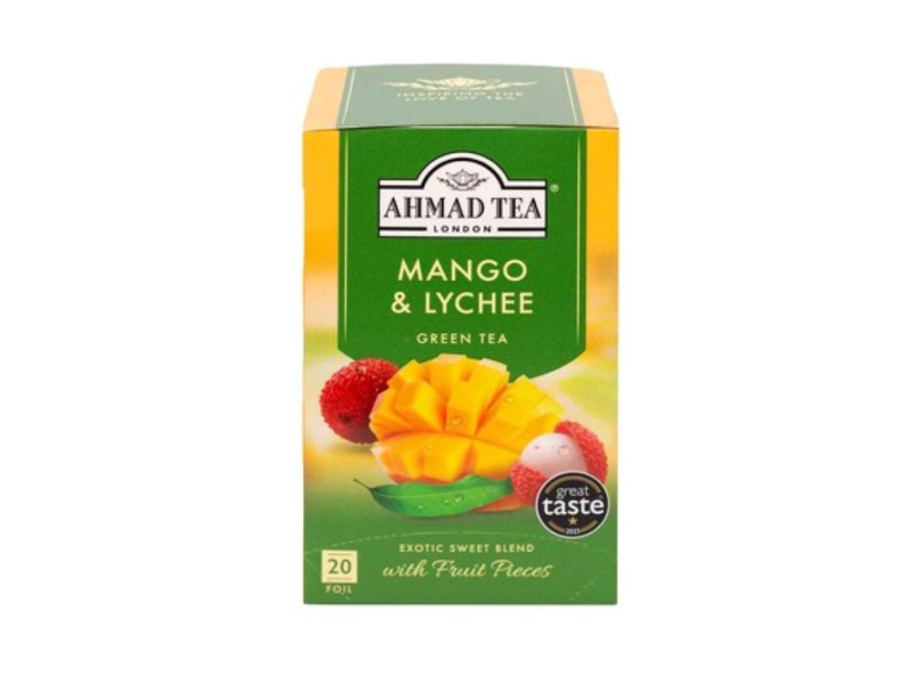 Ahmad Tea Mango and Lychee Green Tea 20 Bags