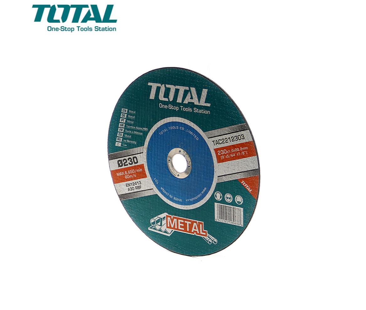 Total Angle Grinder Cutting Disc Metal 230mm