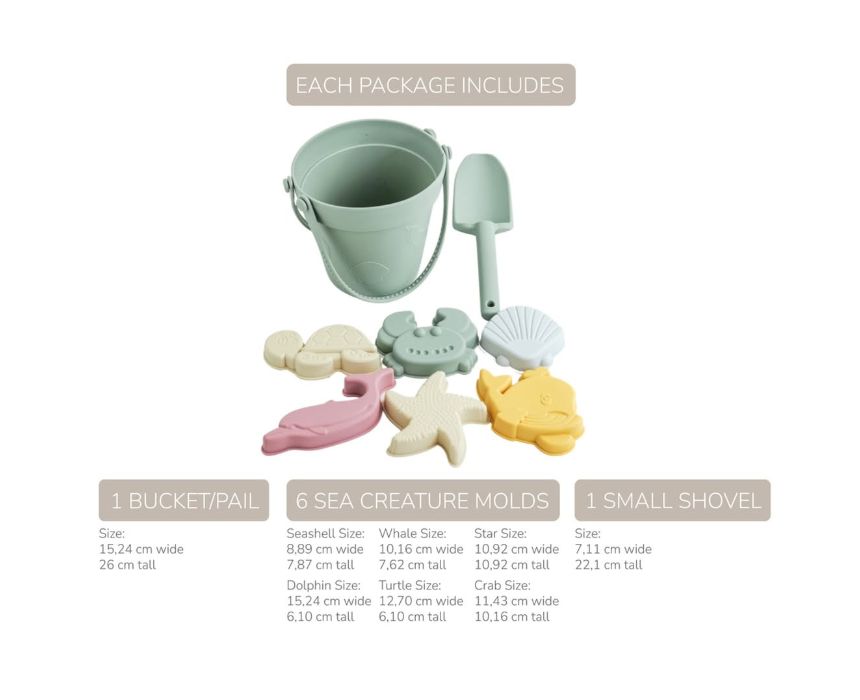 Silicone Castle Beach Bucket