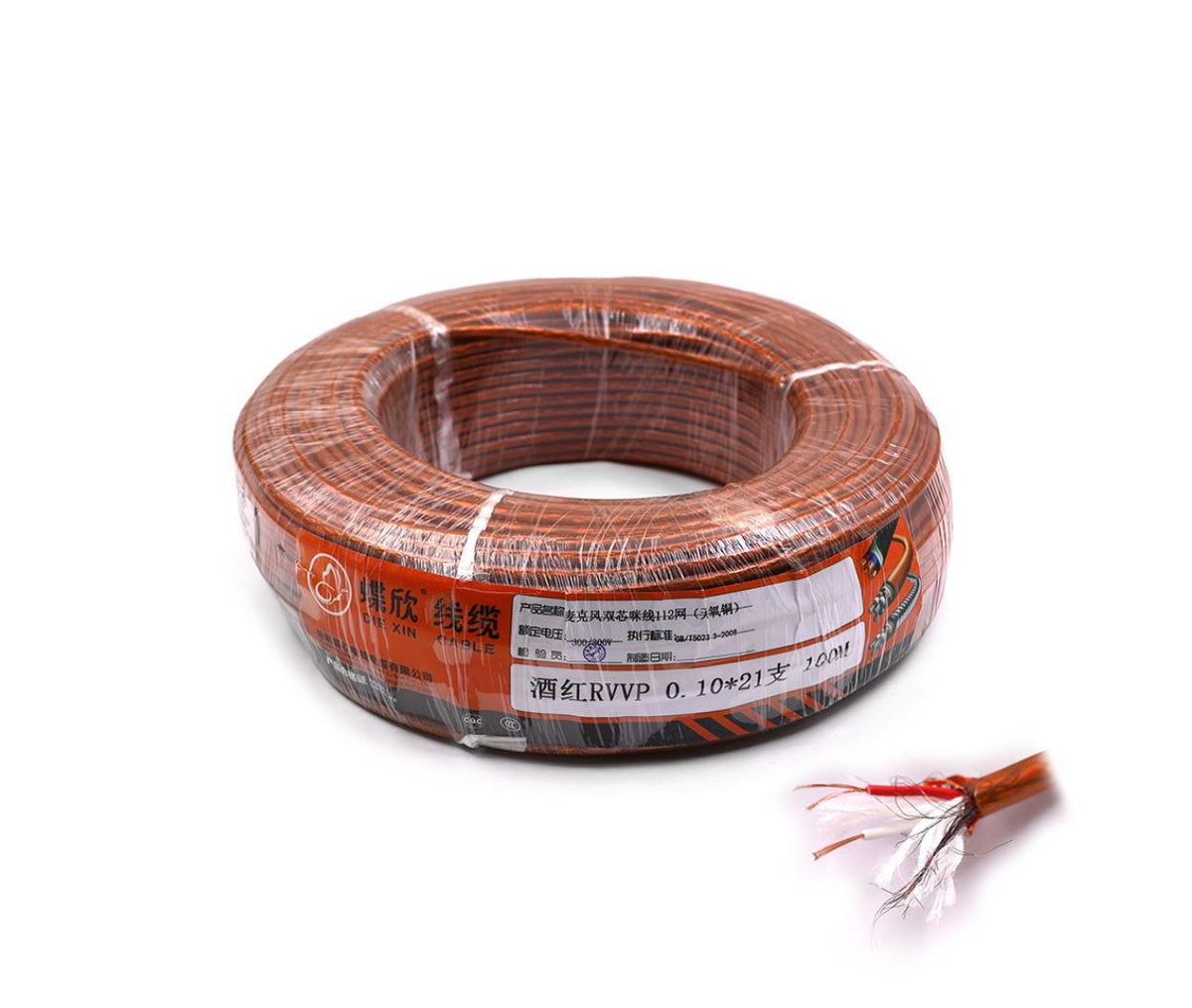 Microphone Stereo Audio Cable 6.0mm 100M