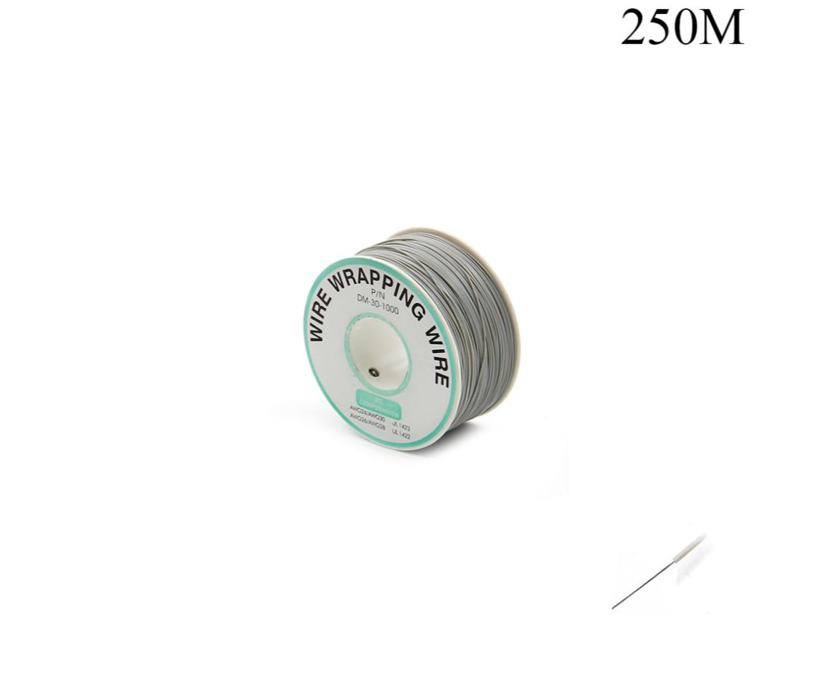Single Core Copper Wire 0.25mm x 250m Gray