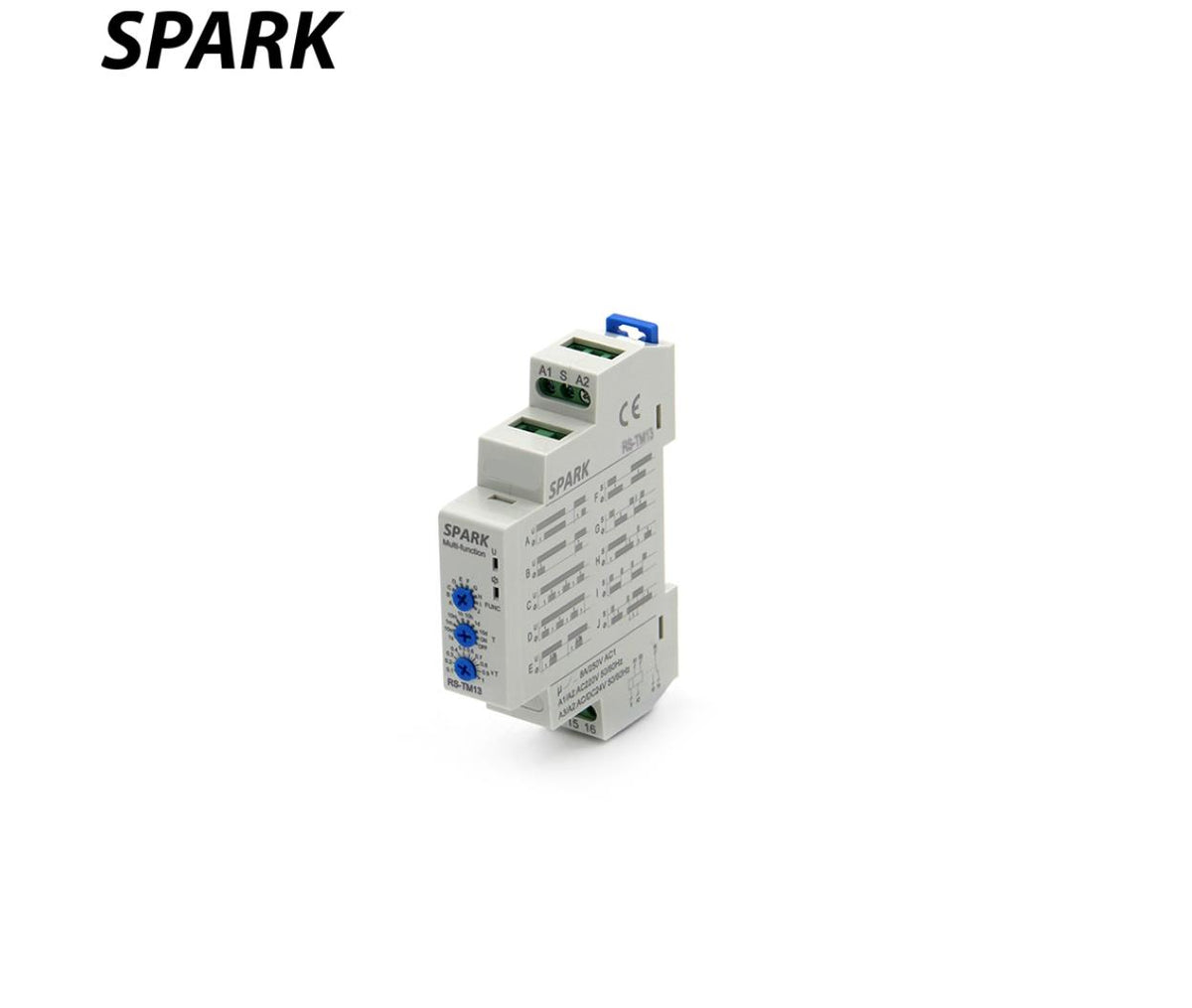Timer Switch On Multi-Function Manual Din Rail 24V AC & DC 220V AC Spark