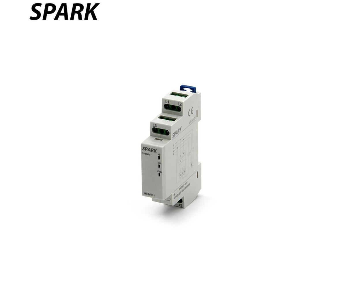 Phase Sequence & Failure - Din Rail - 3 Phase - Spark