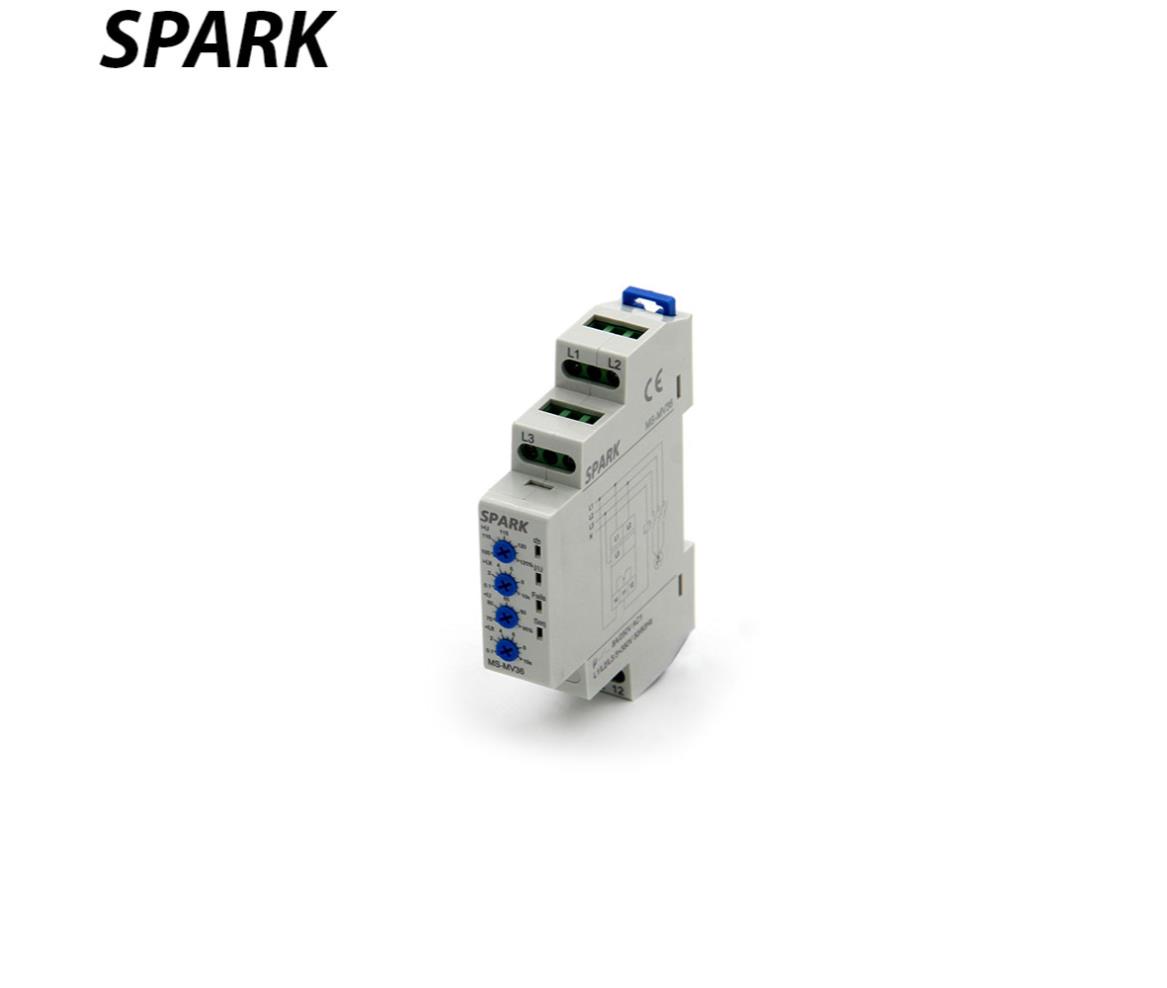 Phase Sequence & Failure - Adjustable - Din Rail - 3 Phase - Spark