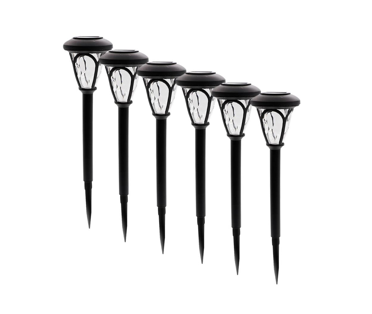 Moonrays Payton Solar Powered LED Spike Light Set 6 Pcs