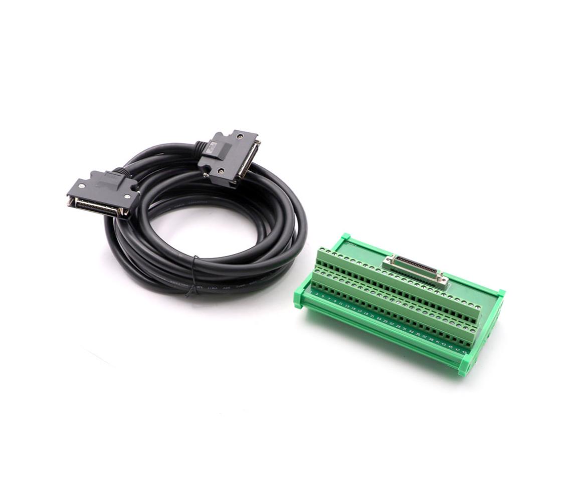 SCSI50 to Terminal Rail Mount Adapter Cable 4m