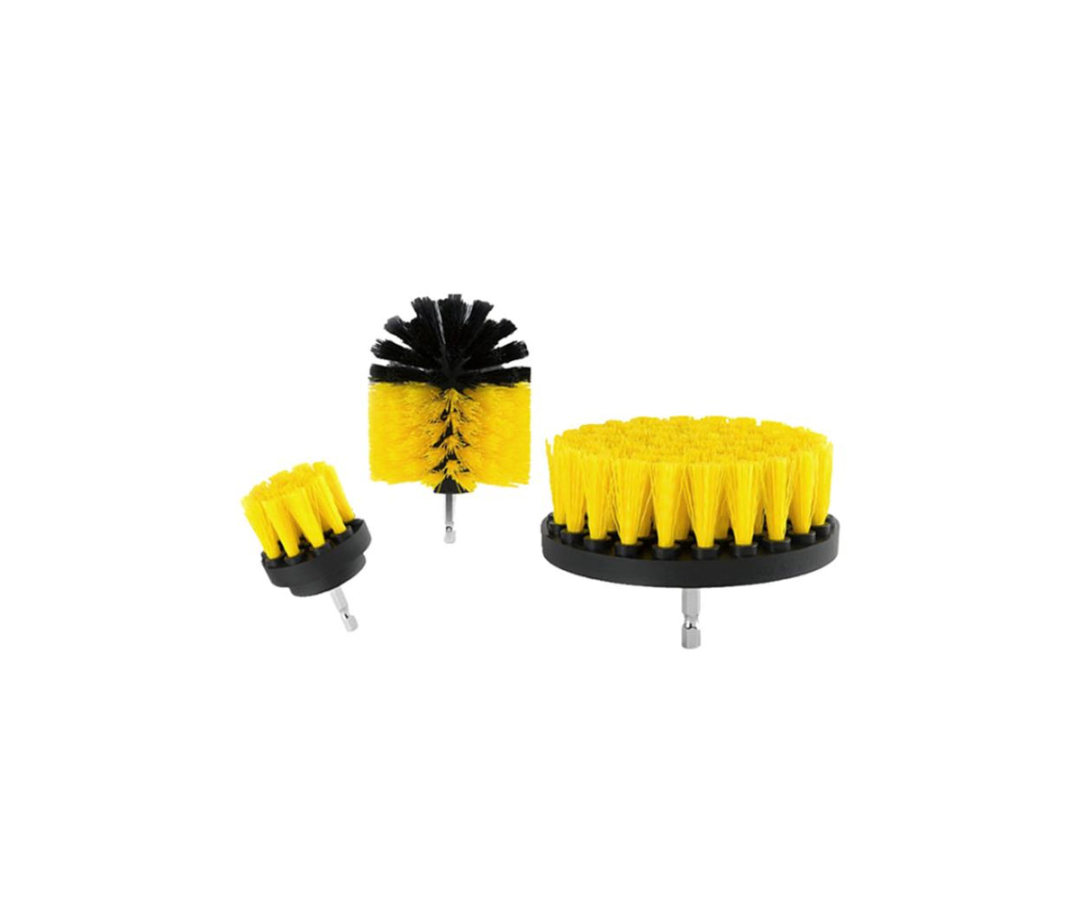 Cleaning Brush Set - Electric Drill - 3 Pcs