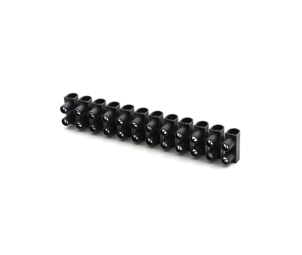Legrand Barrier Terminal Block 25mm 12-Way Black