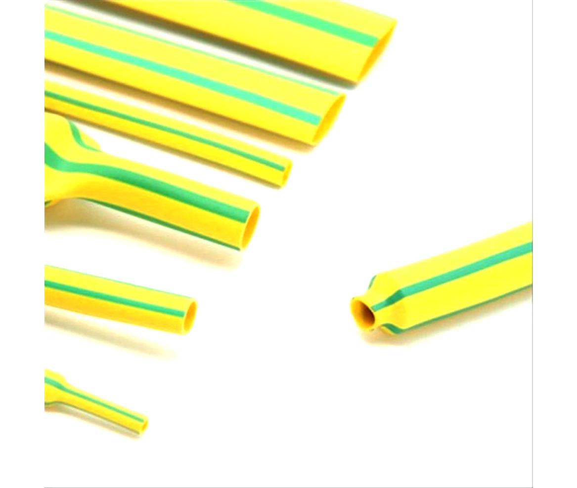 Heat Shrink Tube - Earth - 25mm - Yellow