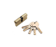 Door Lock Cylinder - 80mm - Brown