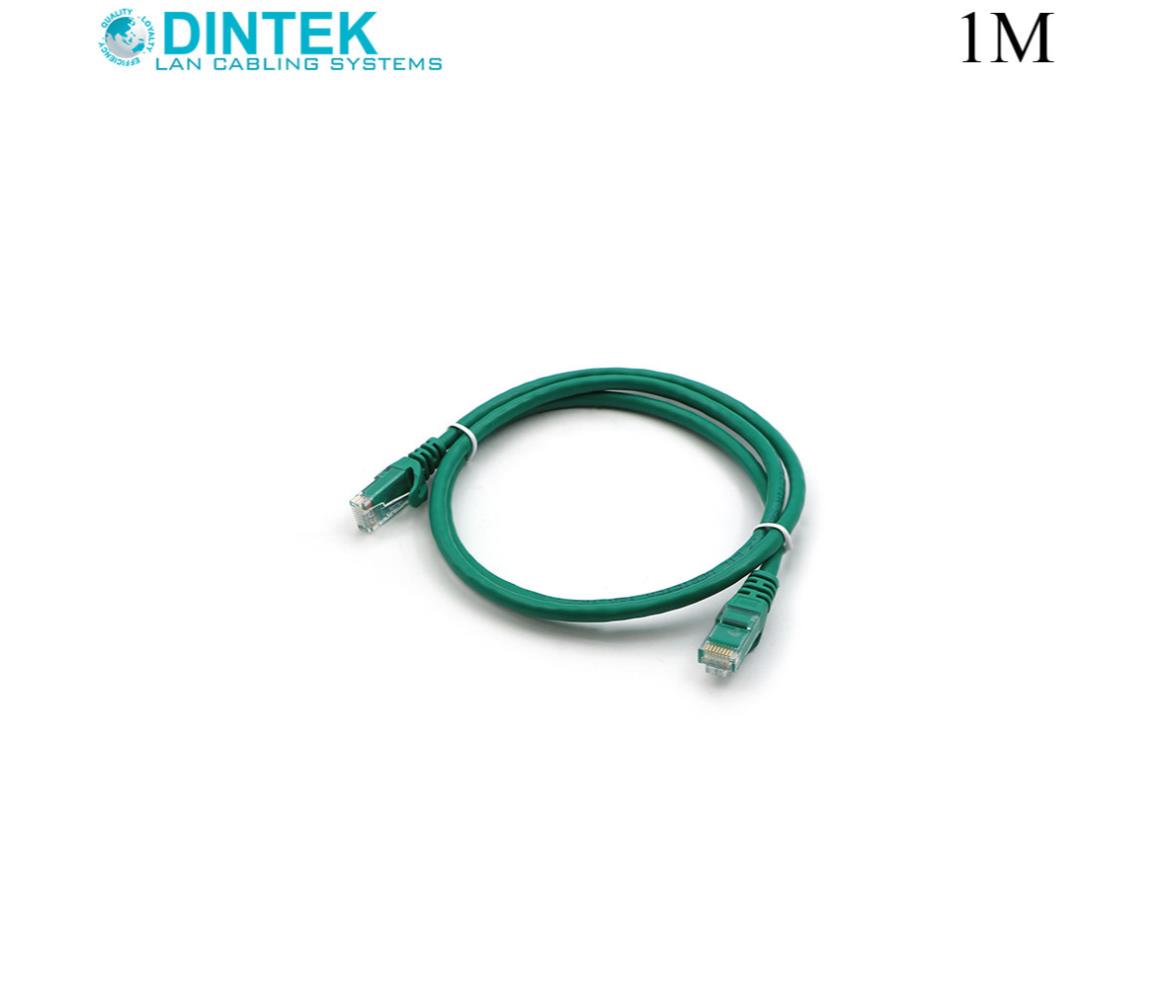 Dintek Patch Cord - CAT6 - UTP - 1M - Green