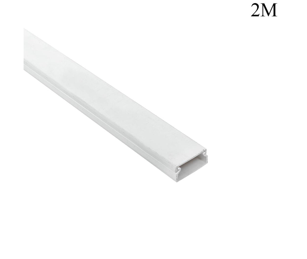 Closed Cable Trunk 20x10mm 2m White