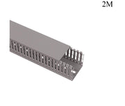 Slotted Cable Trunk 60x60mm 2m Gray