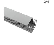Slotted Cable Trunk 80x80mm 2m Gray