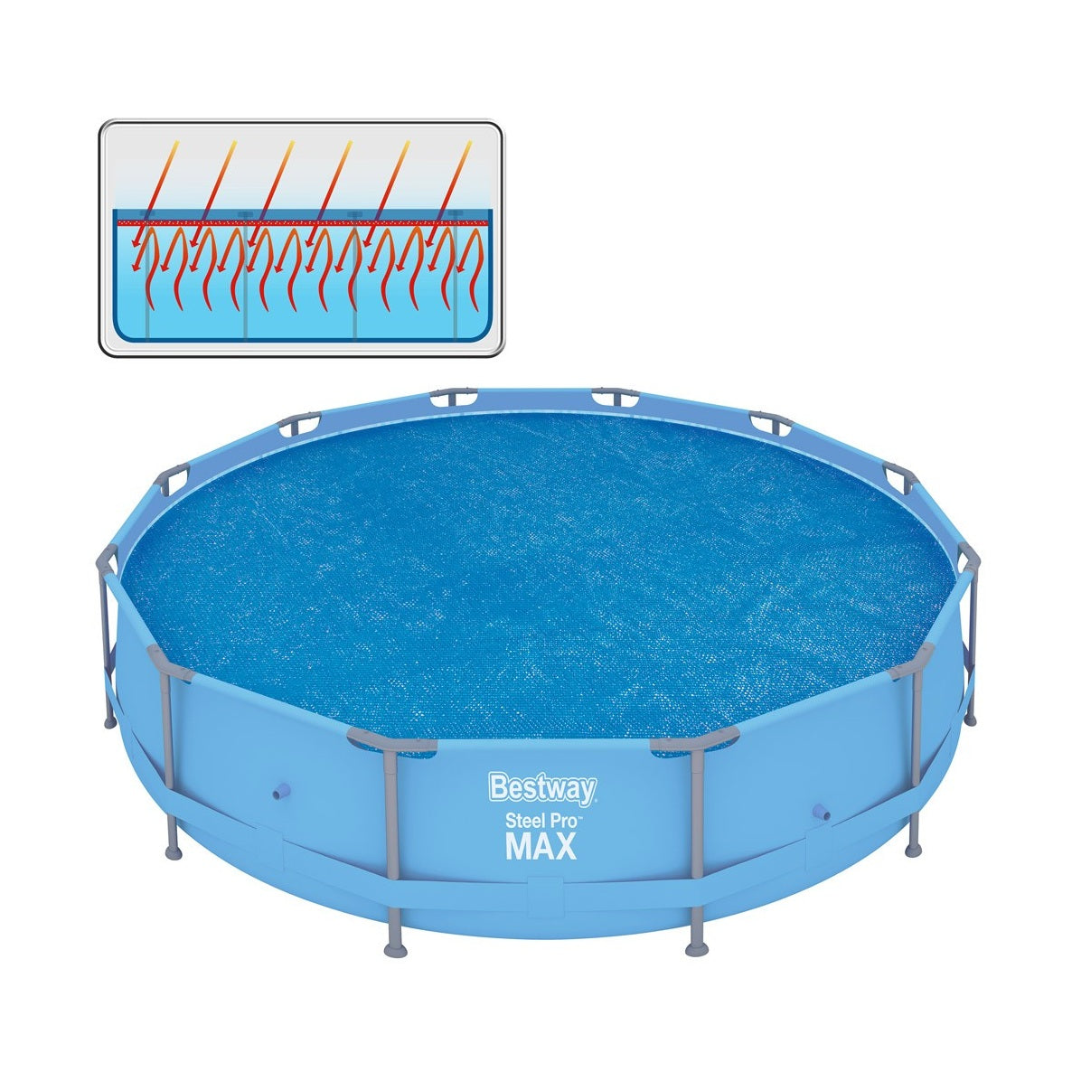 Bestway Flowclear Solar Pool Cover 356 Cm by Bestway