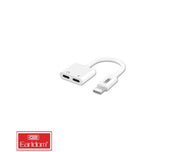 Mobile Adapter Lightning - 2x Lightning Port Earldom ЕТ-ОТ33