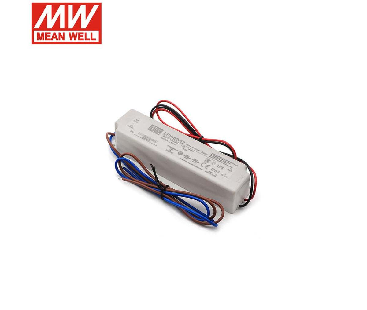 Mean Well SMPS Power Supply Waterproof 12V 60W 5A