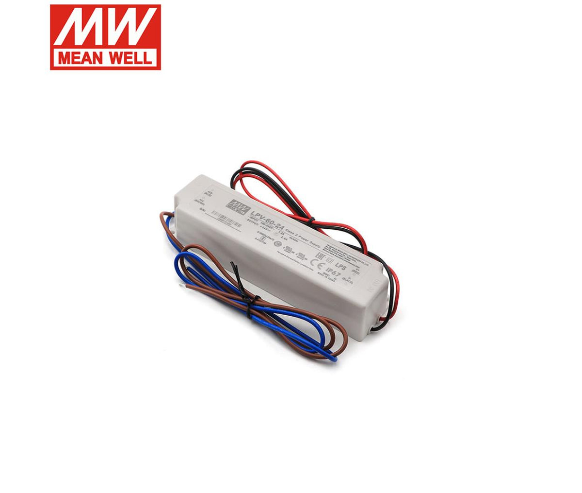 Mean Well SMPS Power Supply Waterproof 24V 60W 2.5A