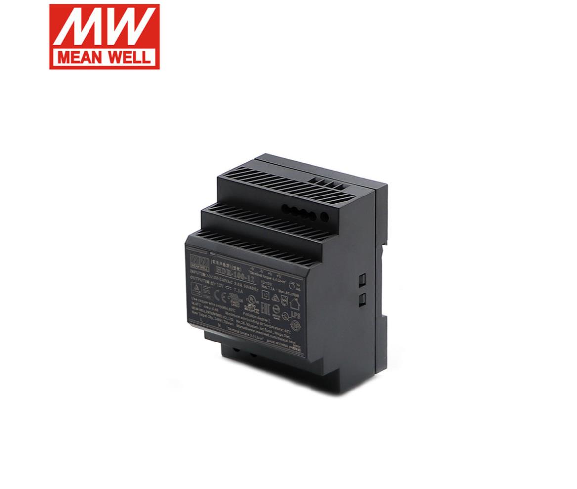 Mean Well SMPS Power Supply Rail Mount 12V 8.33A