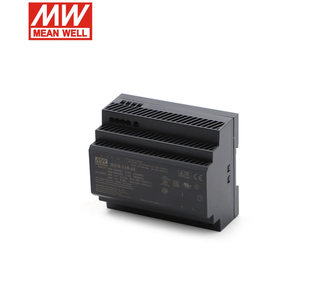 Mean Well SMPS Power Supply Rail Mount 48V 3.13A