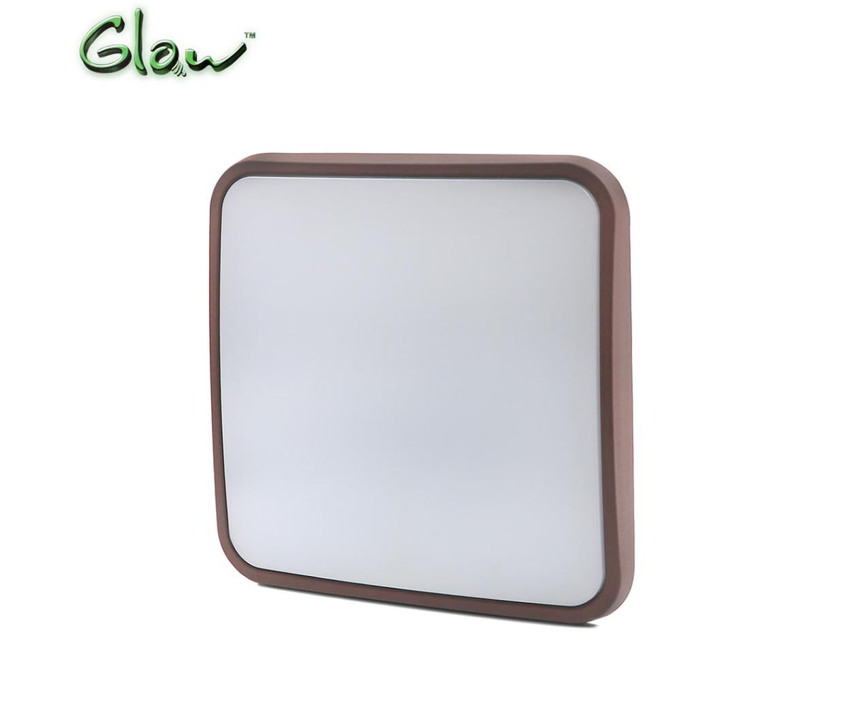 LED Panel Ceiling Mount - Square - 220V AC 40W - 320mm - Warm White - Brown Frame - Glow
