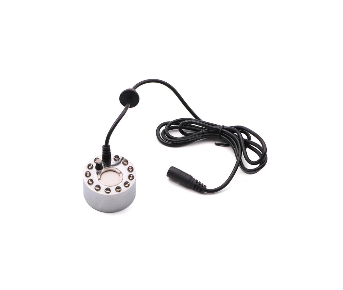 Humidifier Fogger - Ultrasonic Mist Maker - 12x LED 3-colors - 350 mL/Hr