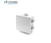 Electrical Junction Box - Waterproof - Square - 8x8x4 cm - White