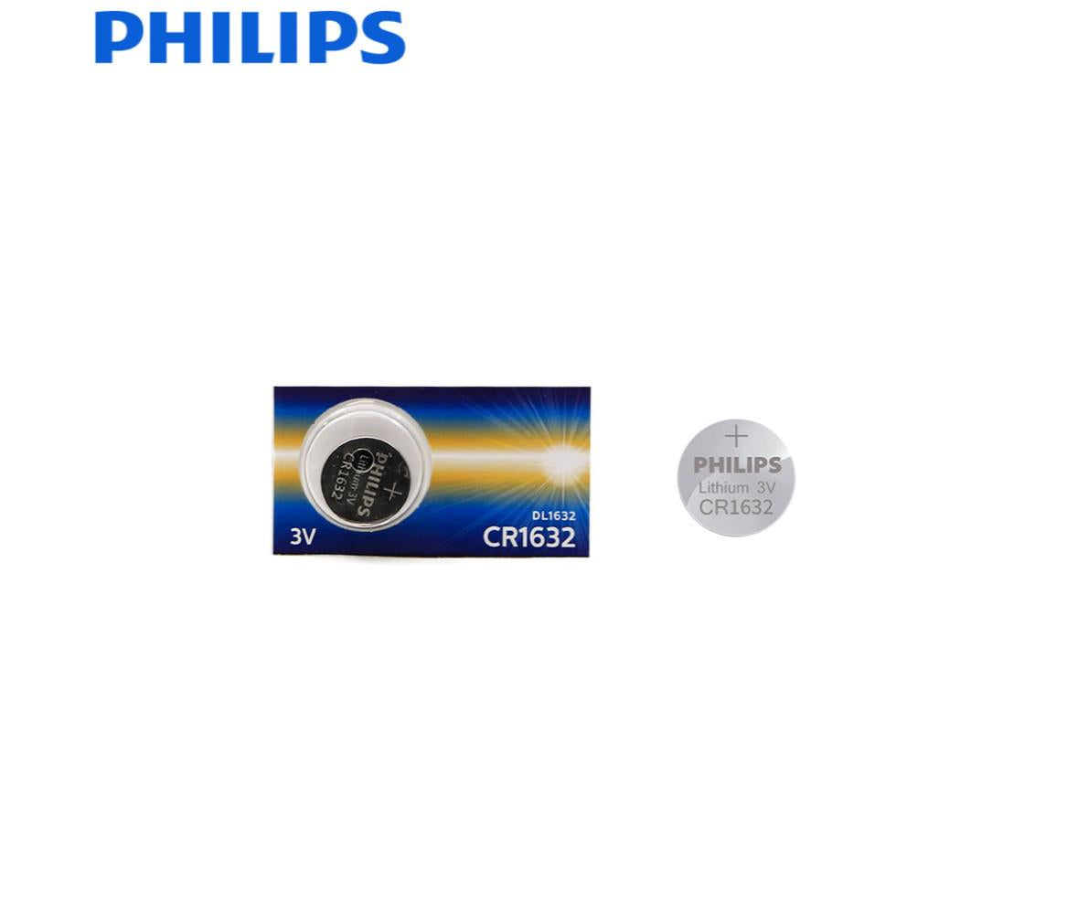 Philips Lithium Coin Battery CR1632 3V 130mAh