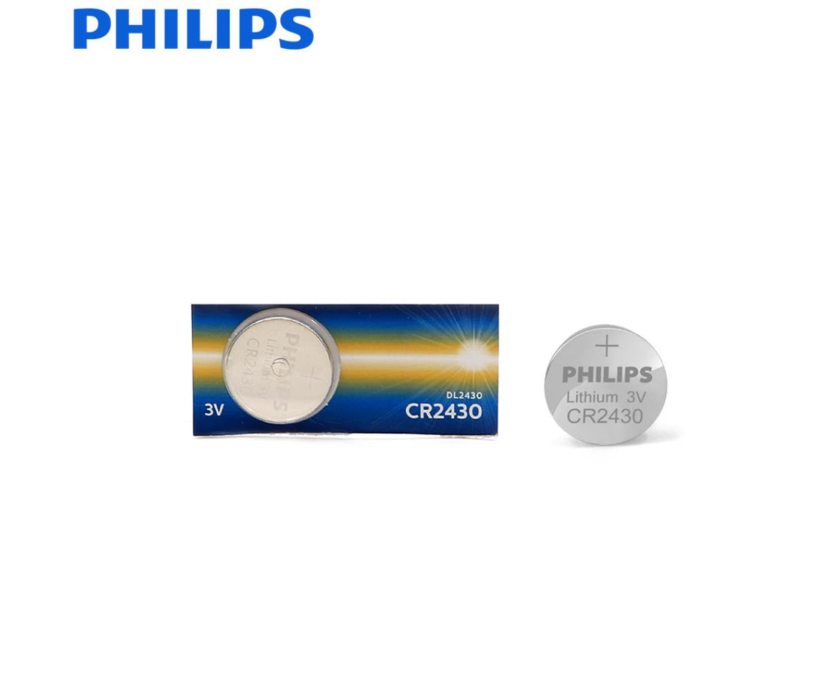 Philips Lithium Coin Battery CR2430 3V 270mAh