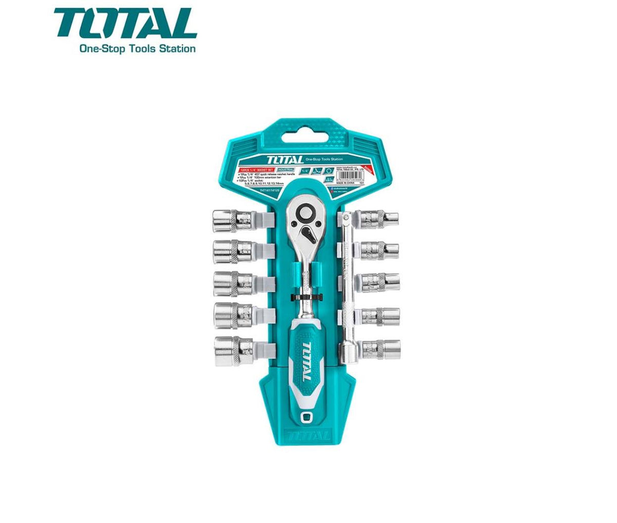 Ratchet Handle Set - 1/4" - 12 Pcs - Total