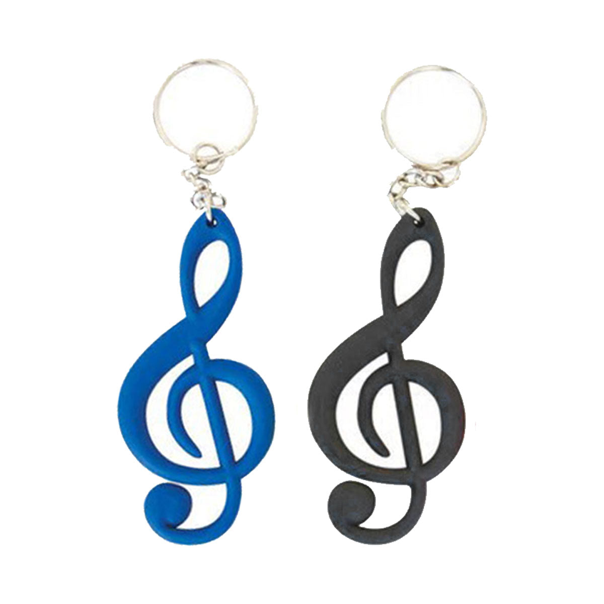 Signature MG-46B PVC Treble Clef Musical Keychain