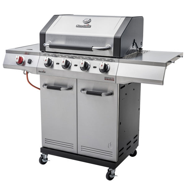 Charbroil Advantage Pro 4 Burner + Side Burner Stainless Steel Gas Grill TRU Outdoor Barbque Charbroil Advantage Pro 4 Burner + Side Burner Stainless Steel Gas Grill TRU Charbroil Advantage Pro 4 Burner + Side Burner Stainless Steel Gas Grill TRU CharBroil