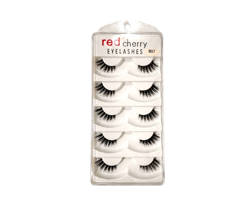 Red Cherry Reusable False Lashes Length And Volume