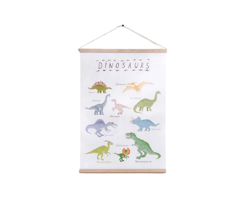 Dinosaurs Canvas Framed Wall Art