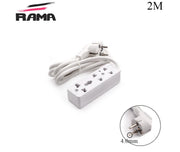 Power Strip - 3 Outlet UK - 2x1.5mm - 2M - Rama