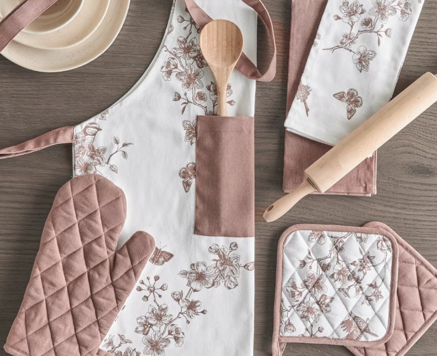 Garden Apron Floral Cotton