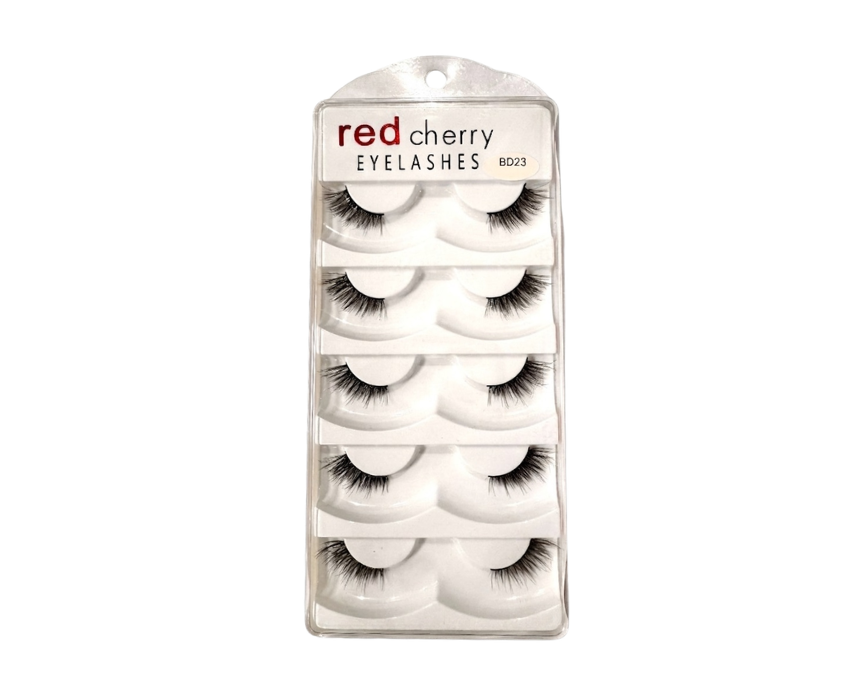 Red Cherry Reusable False Lashes Length And Volume