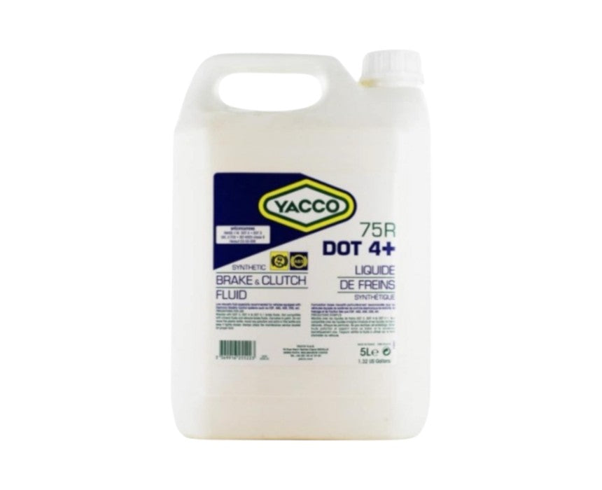 Yacco 75R DOT 4+ High Performance Brake Fluid - 5 L