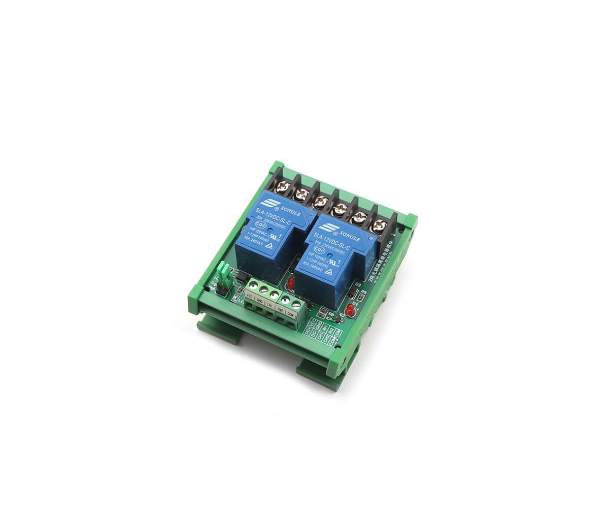 Relay Module - Rail Mount - 12V 30A - 2-Channel