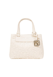 Armani Exchange Logo Embossed Bag in White